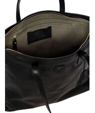 BRIC&rsquo;S VOLTERRA Sac de courses en cuir Noir - Sacs pour Femme - 4
