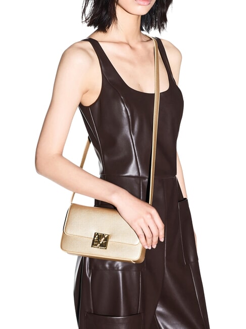 AMY Mini sac bandouli&egrave;re satin or clair - Sacs pour Femme