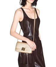 ARMANI EXCHANGE AMY Mini sac bandouli&egrave;re satin or clair - Sacs pour Femme - 2