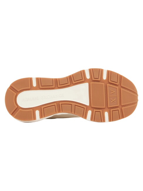NIKY Baskets blanc cass&eacute; + or p&acirc;le - Chaussures Femme