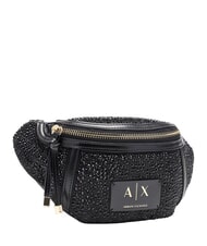 ARMANI EXCHANGE ALICE Mini sac bandouli&egrave;re noir / noir - Sacs pour Femme - 3