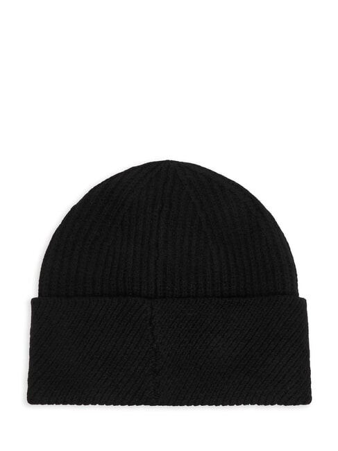 CK METAL Chapeau &agrave; revers sur noir - Bonnets
