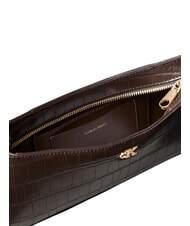 CALVIN KLEIN CK CROC sac bandouli&egrave;re argent d&eacute;licieux/antique - Sacs pour Femme - 4