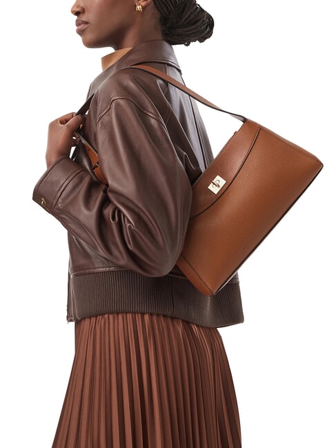 MIX MEDIA sac bandouli&egrave;re ocre naturelle - Sacs pour Femme