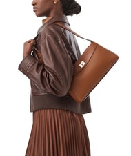 CALVIN KLEIN MIX MEDIA sac bandouli&egrave;re ocre naturelle - Sacs pour Femme - 2
