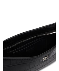 CALVIN KLEIN CK CROC sac bandouli&egrave;re sur noir - Sacs pour Femme - 4