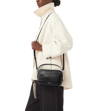 CALVIN KLEIN CK CROC Mini sac &agrave; main avec bandouli&egrave;re sur noir - Sacs pour Femme - 2