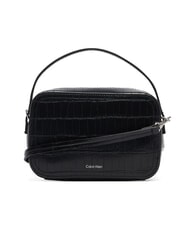 CALVIN KLEIN CK CROC Mini sac &agrave; main avec bandouli&egrave;re sur noir - Sacs pour Femme - 3