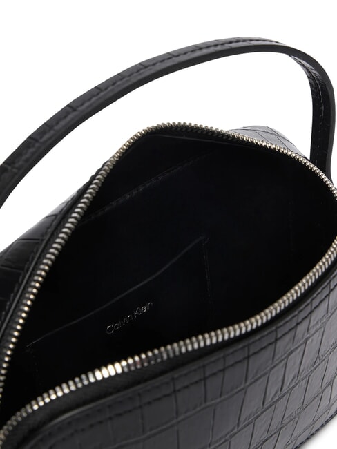 CK CROC Mini sac &agrave; main avec bandouli&egrave;re sur noir - Sacs pour Femme