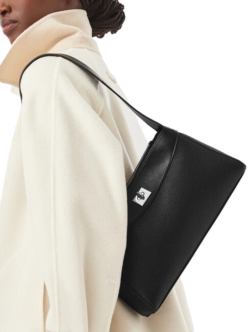 MIX MEDIA sac bandouli&egrave;re sur noir - Sacs pour Femme