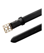 CALVIN KLEIN EMBLEM BUCKLE ceinture en cuir - Ceintures