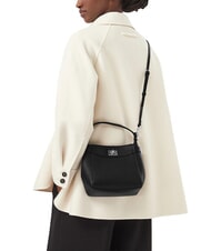 CALVIN KLEIN MIX MEDIA Mini sac &agrave; main avec bandouli&egrave;re sur noir - Sacs pour Femme - 2