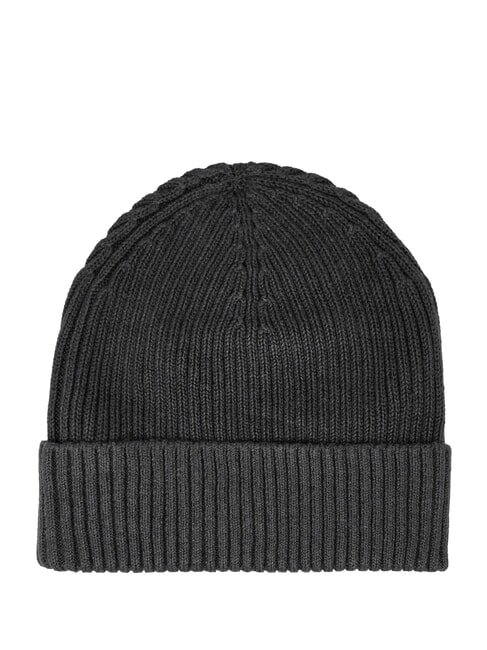 PATCH CHUNKY RIB  Capuchon B65 gris anthracite bruy&egrave;re - Bonnets