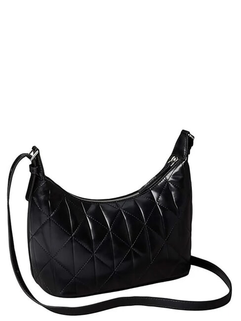 QUILTED SMALL sac bandouli&egrave;re sur noir - Sacs pour Femme