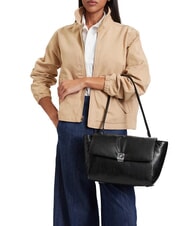 CALVIN KLEIN EMBLEM HW Sac &agrave; provisions sur noir - Sacs pour Femme - 2