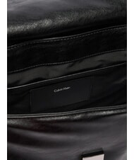 CALVIN KLEIN EMBLEM HW Sac &agrave; provisions sur noir - Sacs pour Femme - 4