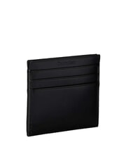 CALVIN KLEIN CK porte-cartes en cuir plat sur noir - Portefeuilles Femme - 2
