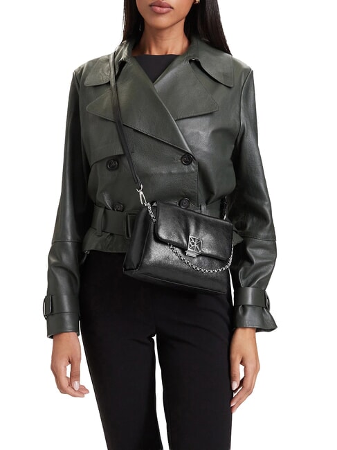 EMBLEM HW Mini sac avec bandouli&egrave;re sur noir - Sacs pour Femme