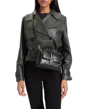 CALVIN KLEIN EMBLEM HW Mini sac avec bandouli&egrave;re sur noir - Sacs pour Femme - 2