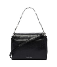 CALVIN KLEIN EMBLEM HW Mini sac avec bandouli&egrave;re sur noir - Sacs pour Femme - 3