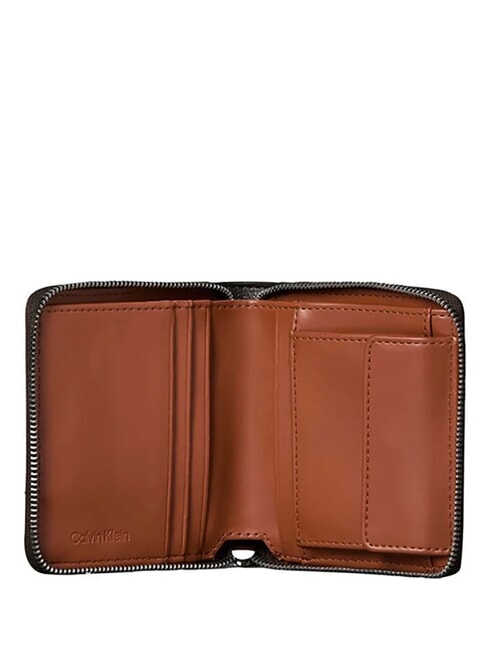 COATED EMBLEM Petit portefeuille fudge aop - Portefeuilles Femme