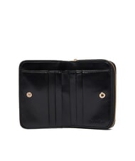 CALVIN KLEIN CK CROC petit portefeuille en cuir sur noir - Portefeuilles Femme - 2