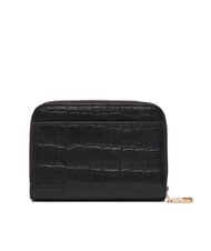 CALVIN KLEIN CK CROC petit portefeuille en cuir sur noir - Portefeuilles Femme - 3