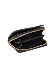 CALVIN KLEIN CK CROC petit portefeuille en cuir sur noir - Portefeuilles Femme - 4