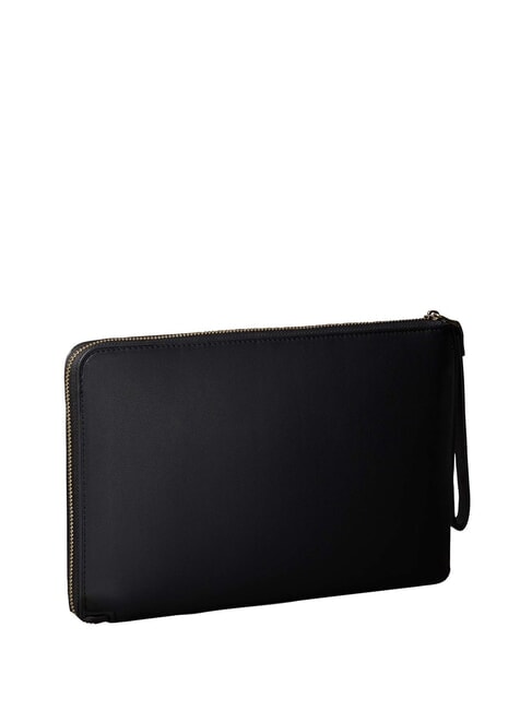BOLD CK SUEDE Sac n&eacute;cessaire sur noir - Pochettes & Trousses