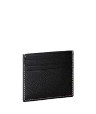 CALVIN KLEIN BOLD PEBBLE porte-cartes en cuir sur noir - Portefeuilles Homme - 2