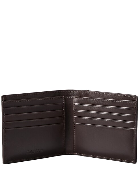 PREMIUM LEATHER portefeuille en cuir brun fonc&eacute; - Portefeuilles Homme