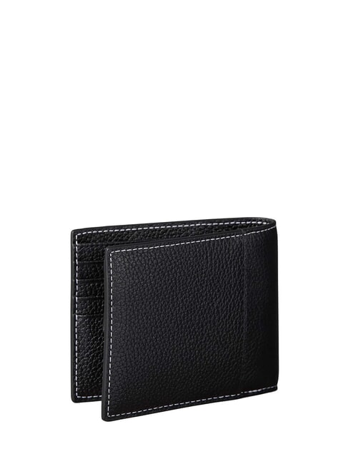 BOLD PEBBLE portefeuille en cuir sur noir - Portefeuilles Homme