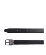 PIQUADRO BLUE SQUARE Ceinture en cuir double face noir/t. de brun fonc&eacute; - Ceintures - 3