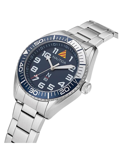N83 FINN WORLD montre multifonction bleu et argent - Montres