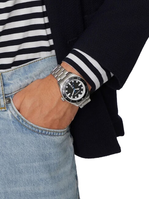 N83 FINN WORLD DIVER Montre &agrave; quartz acier-noir - Montres