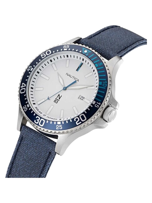 N83 COCOA BEACH SOLAR Montre &agrave; quartz blanc/bleu - Montres