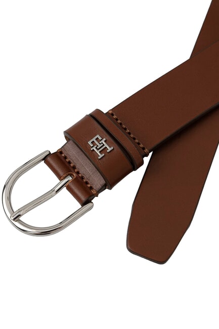 ESSENTIAL EFFORTLESS ceinture en cuir cognac d'hiver - Ceintures
