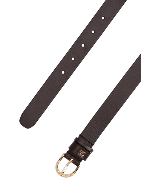 ESSENTIAL EFFORTLESS Ceinture en cuir fabriqu&eacute;e en Italie bois carbonis&eacute; - Ceintures