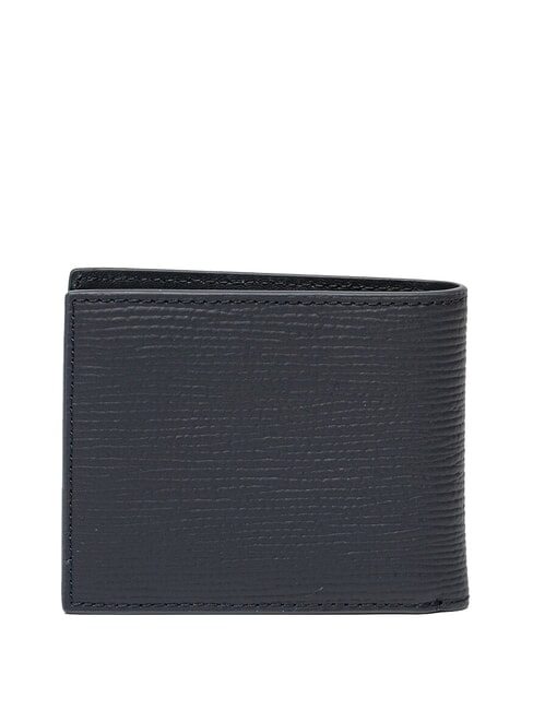 TH BUSINESS  portefeuille en cuir Saffiano bleu de l'espace - Portefeuilles Homme