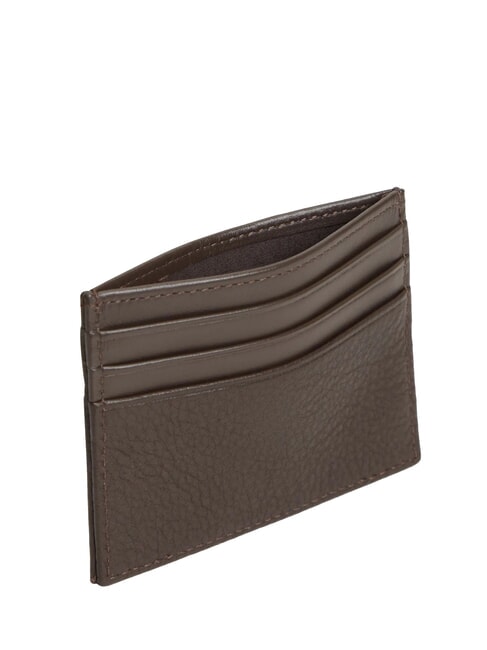 TH CORP porte-cartes en cuir Brun - Portefeuilles Homme