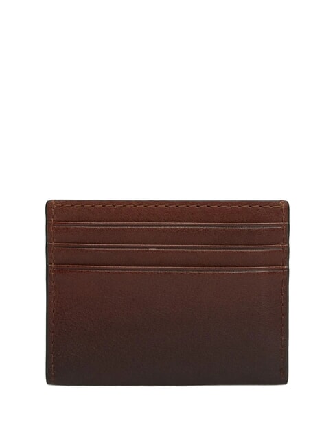 TH SEASONAL porte-cartes en cuir brun brun - Portefeuilles Homme