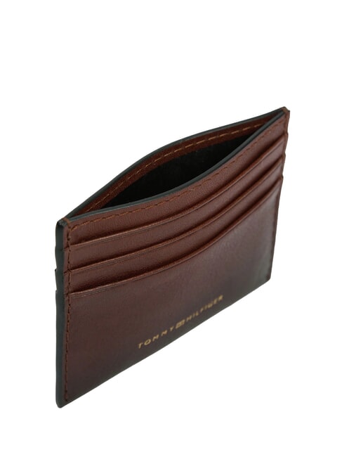 TH SEASONAL porte-cartes en cuir brun brun - Portefeuilles Homme