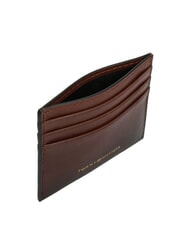 TOMMY HILFIGER TH SEASONAL porte-cartes en cuir brun brun - Portefeuilles Homme - 3