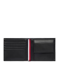 TOMMY HILFIGER TH CORP portefeuille en cuir le noir - Portefeuilles Homme - 2