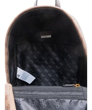 GUESS MILANO2 Sac &agrave; dos imprim&eacute; 4G beige/marron/bleu - Sacs &agrave; dos pour l'&Eacute;cole & les Loisirs - 5