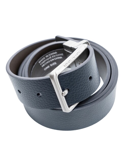 ESSENTIAL Ceinture r&eacute;versible en cuir marine fonc&eacute;/faucon - Ceintures