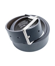 ARMANI EXCHANGE ESSENTIAL Ceinture r&eacute;versible en cuir marine fonc&eacute;/faucon - Ceintures - 3