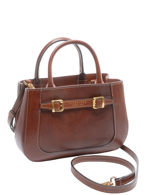 GAIA Sac &agrave; main avec bandouli&egrave;re MARRON - Sacs pour Femme