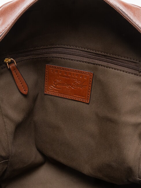 FLORA Sac &agrave; dos en cuir MARRON - Sacs pour Femme