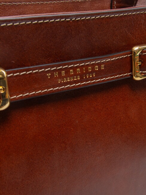 GAIA Sac de courses en cuir MARRON - Sacs pour Femme